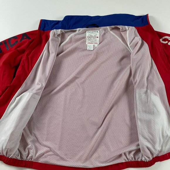 Vintage Nautica Competition Jacket Men's XL Windbreaker Sailing Spell Out Nylon - Picture 8 of 13